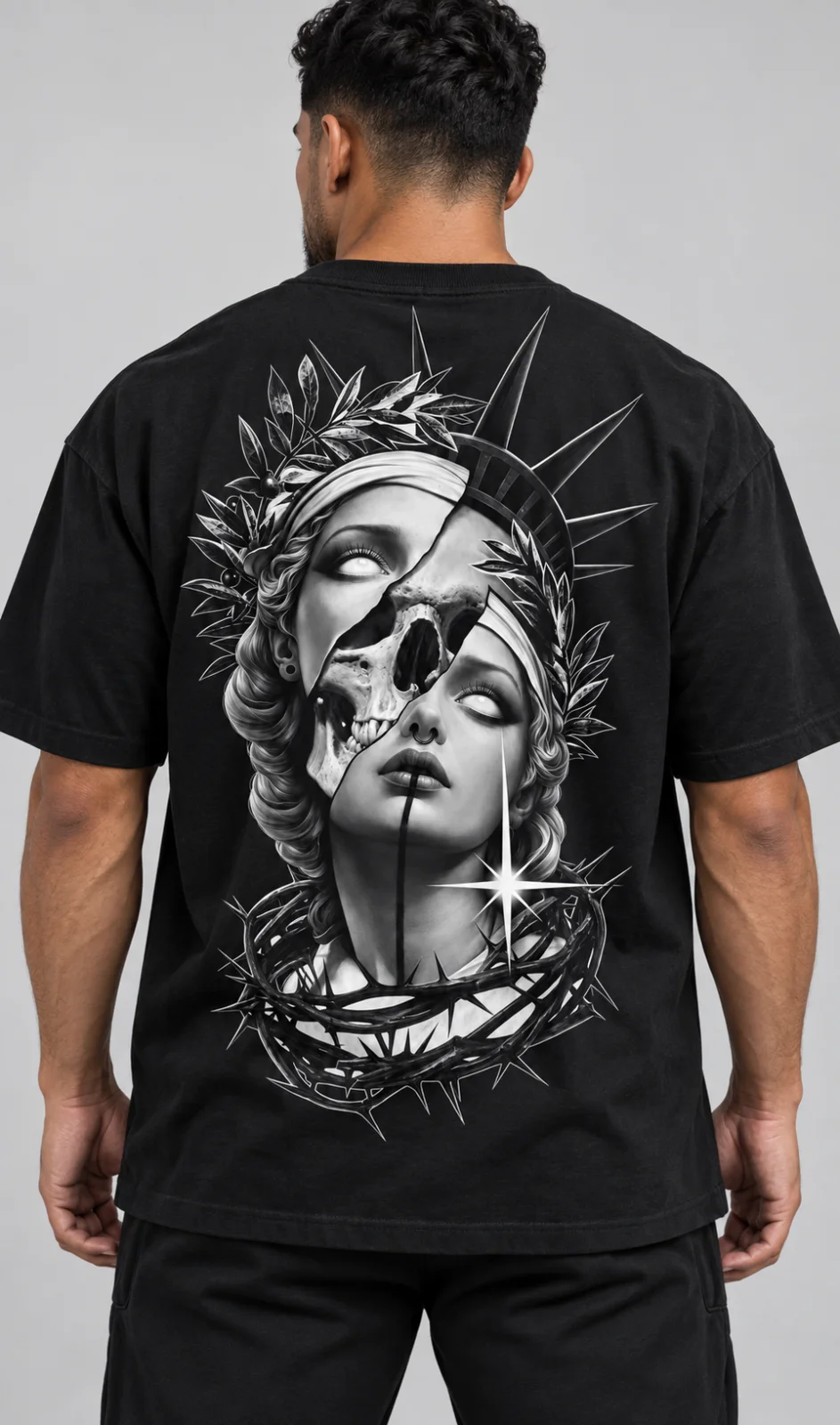 Playera Oversize Deadly And Beautiful — fotografía 1