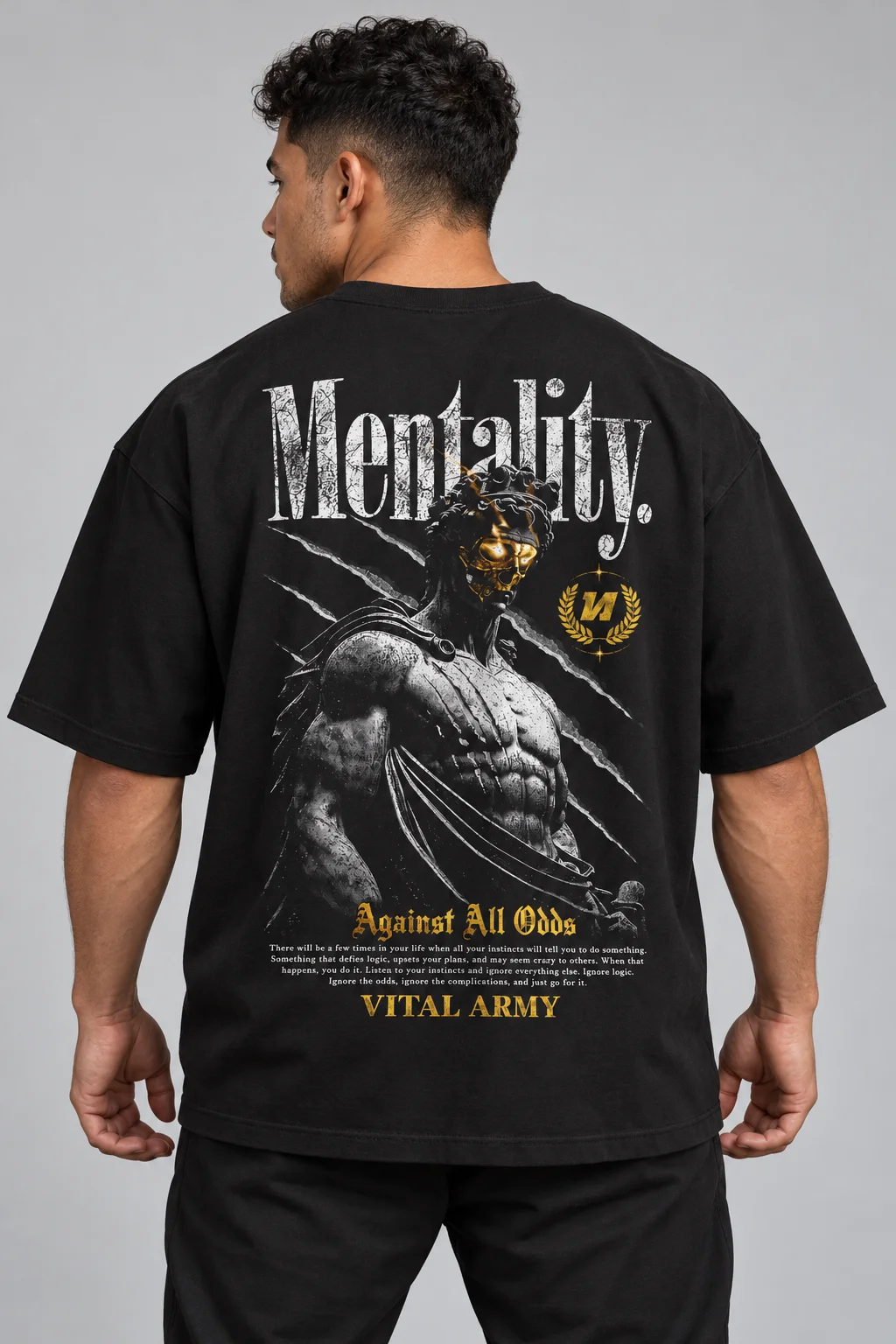 Playera Oversize Mentality Edición Limitada 2026 — fotografía 1