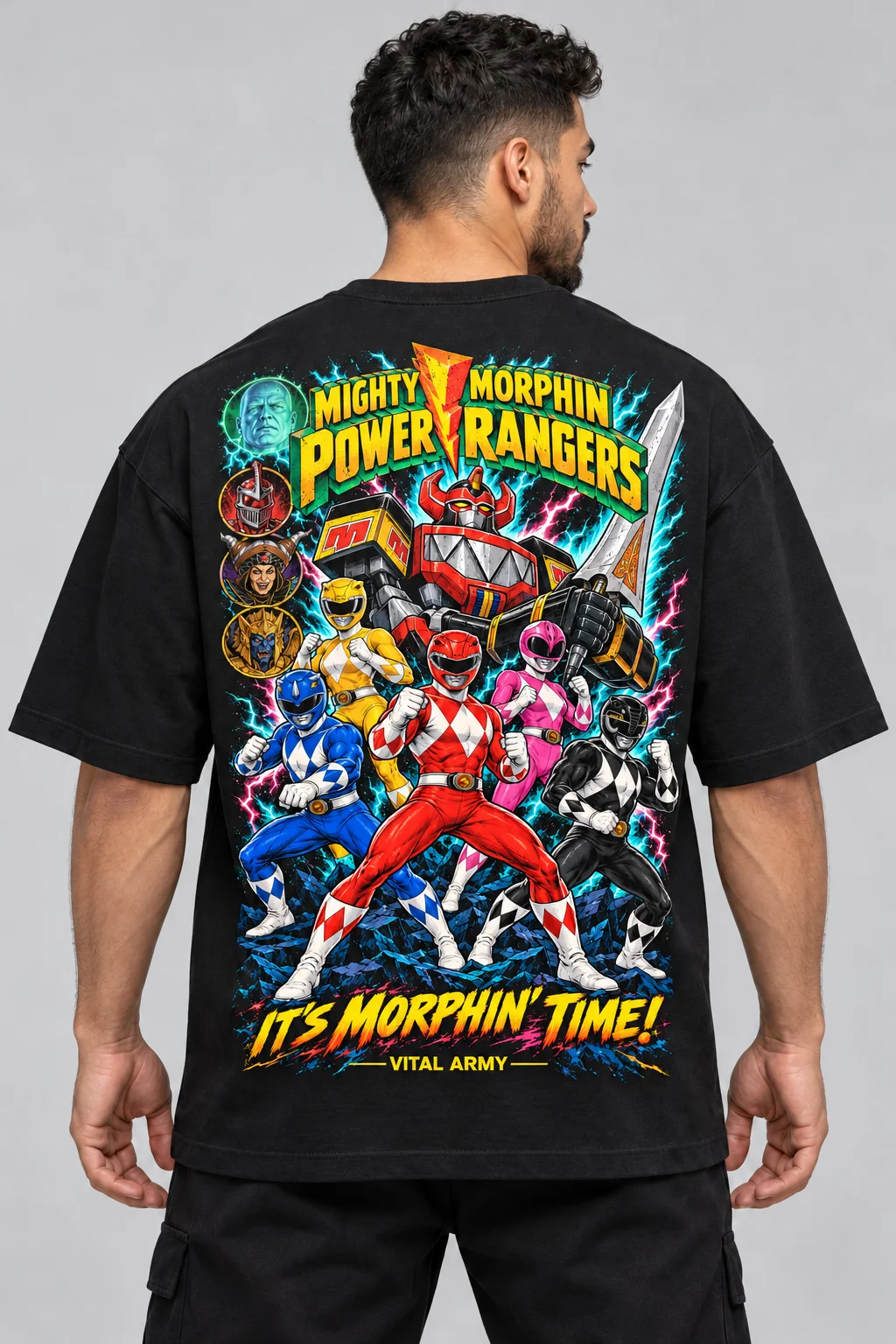 Playera Oversize Power Rangers Limitada — fotografía 1