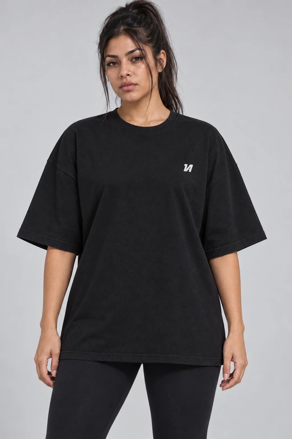 Playera Oversize Rebel Blue — fotografía 2