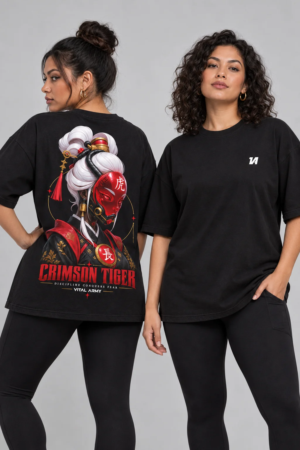 Playera Oversize Crimson Tiger — fotografía 3