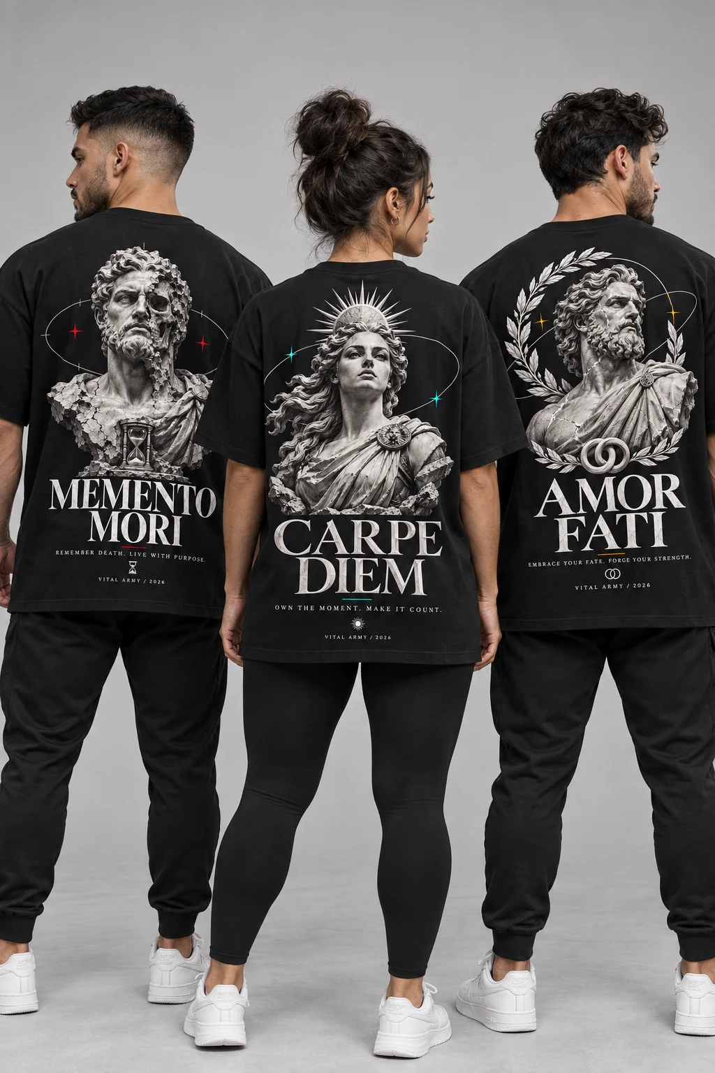 Playera Oversize Amor Fati Estoicos 2026 Limitada — fotografía 3