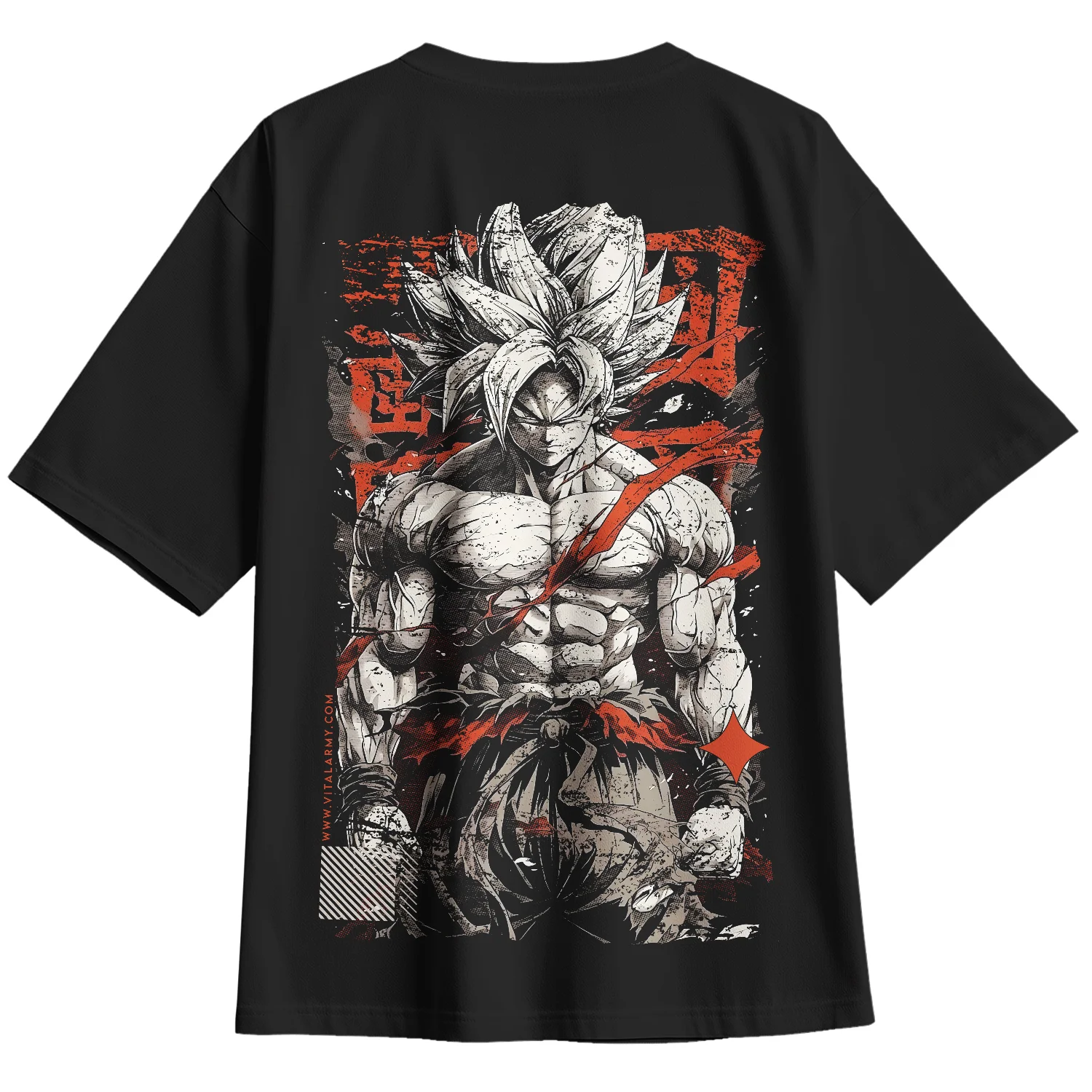 Playera Oversize Dragon Ball Goku Power — fotografía 2