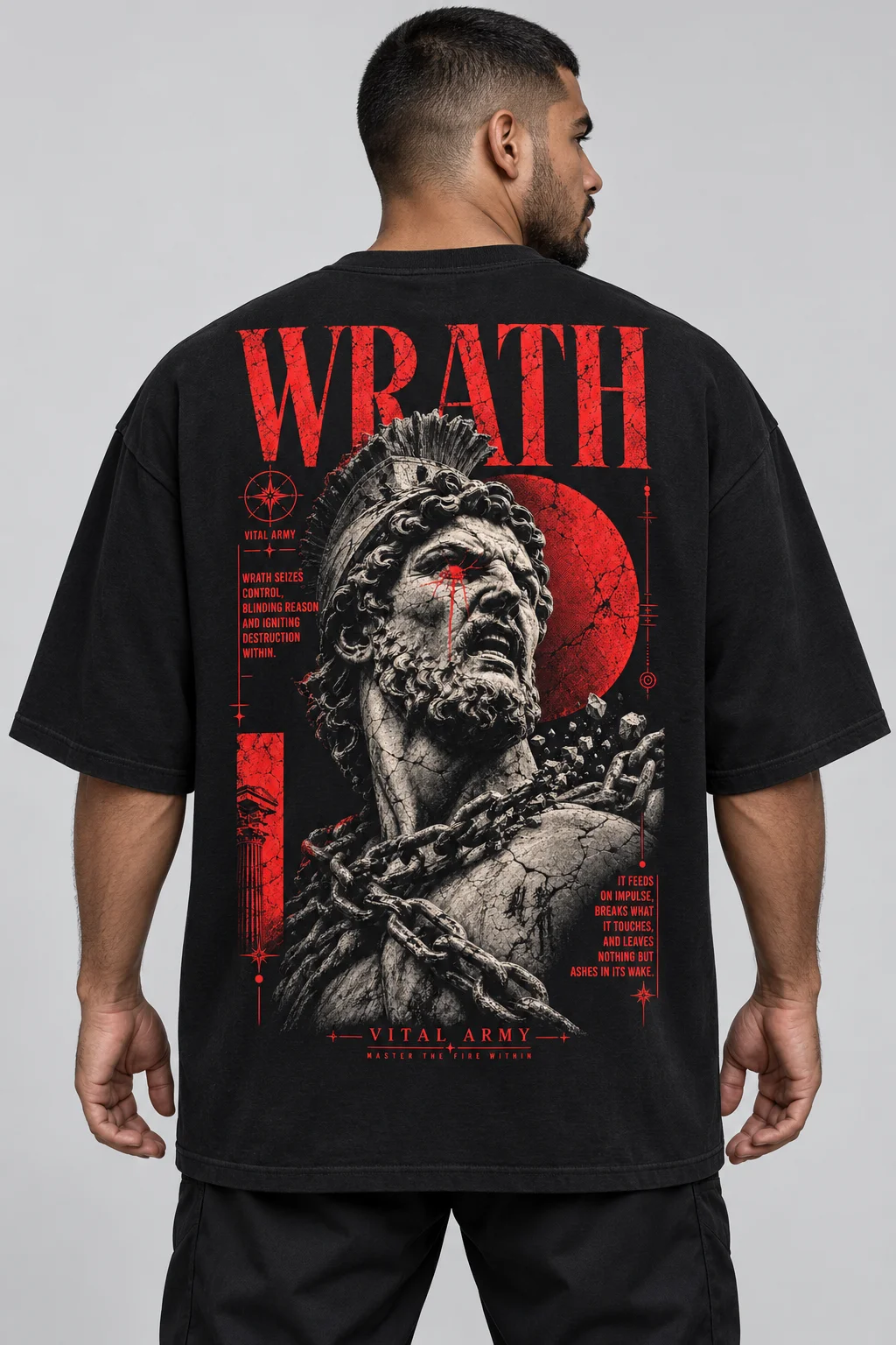 Playera Oversize Inner Wrath — fotografía 1