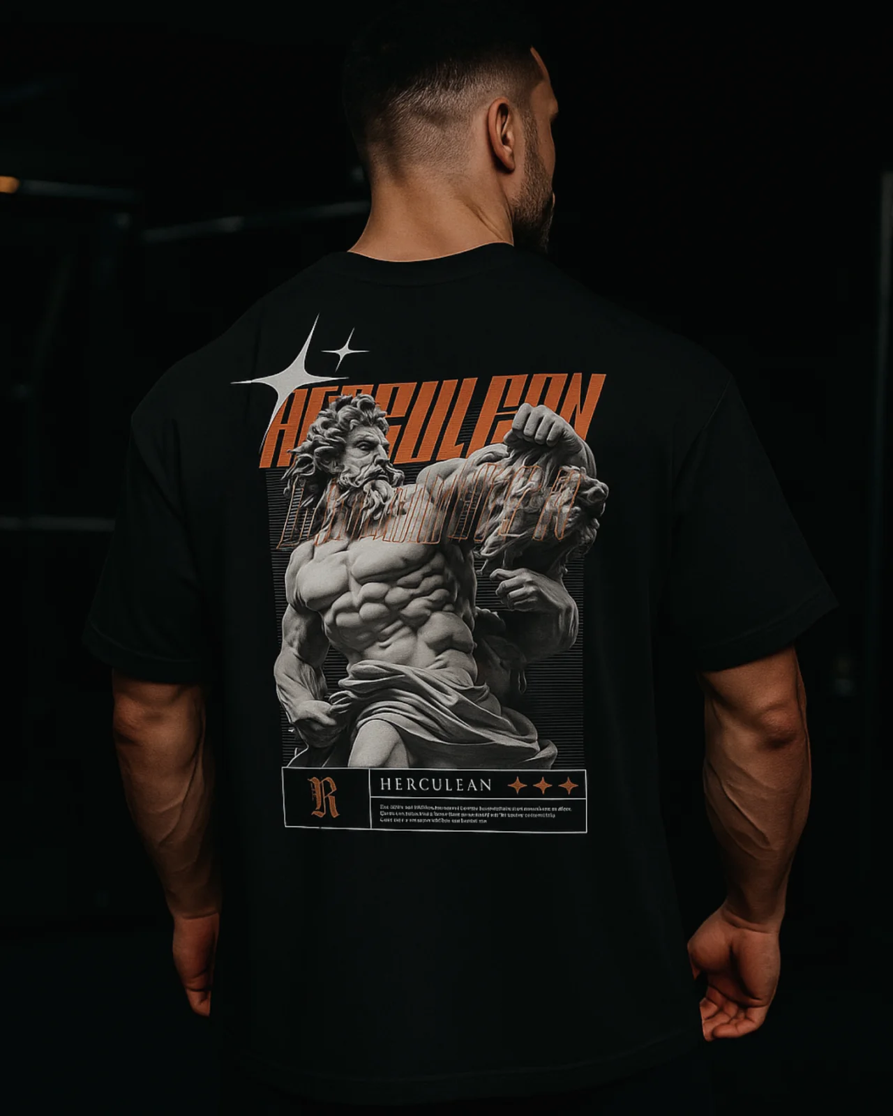 Playera Oversize Hércules Stoic — fotografía 3