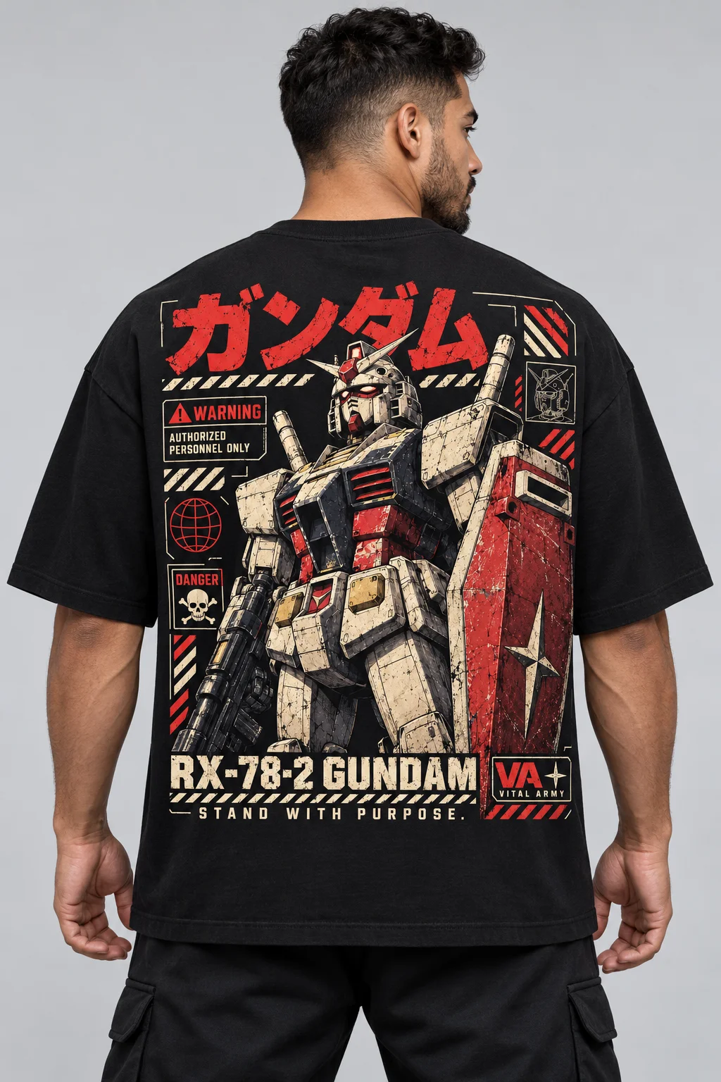 Playera Oversize Gundam RX 78-2 — fotografía 1