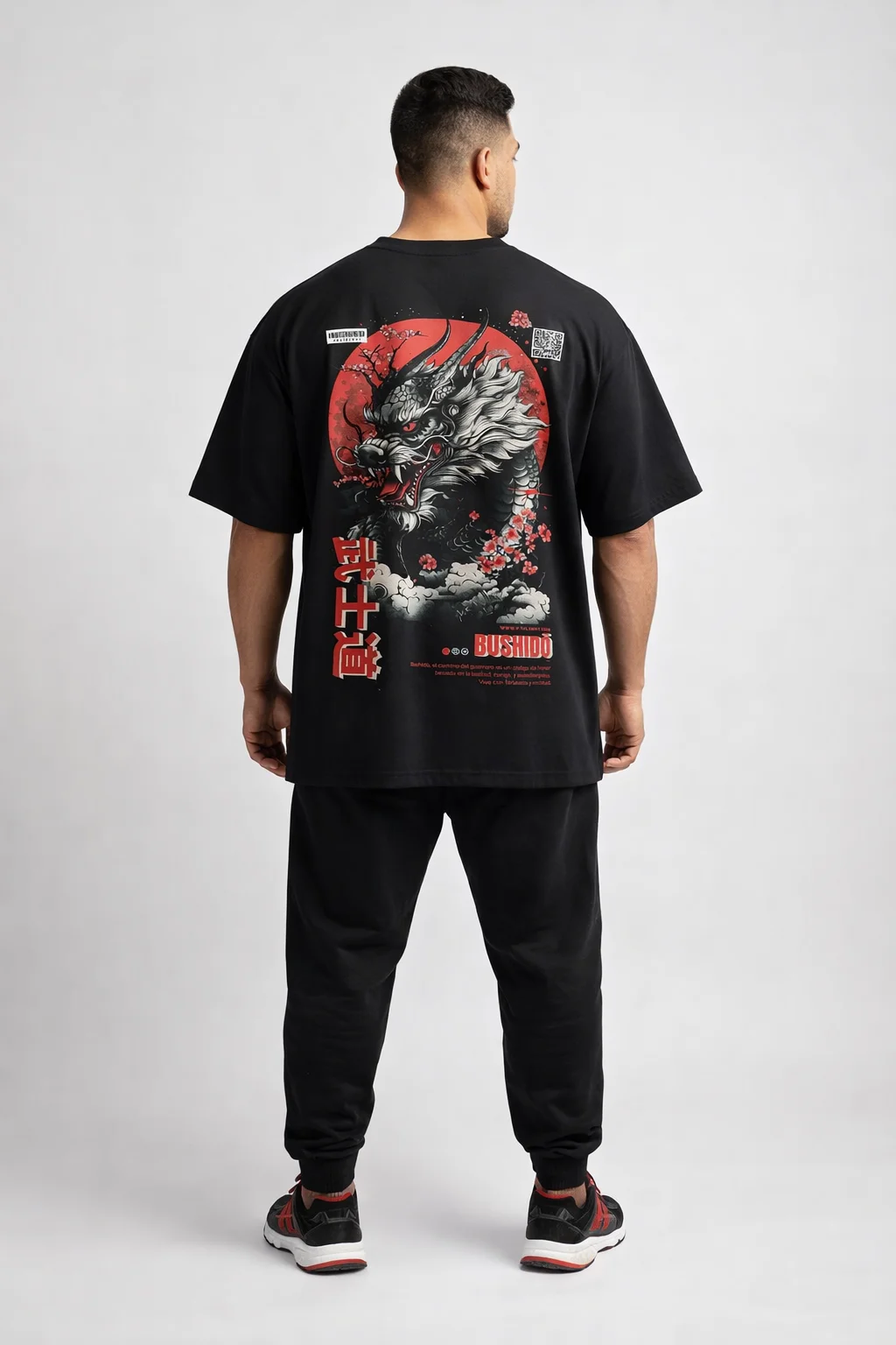 Playera Oversize Japón Bushido Edición Limitada — fotografía 3