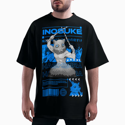 Playera oversize Demon Slayer Inosuke