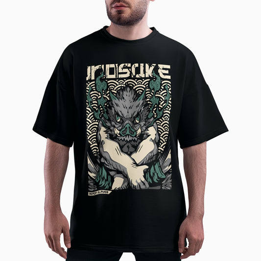 Playera oversize Demon Slayer Inosuke Full