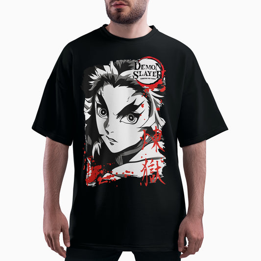 Playera oversize Demon Slayer Rengoku