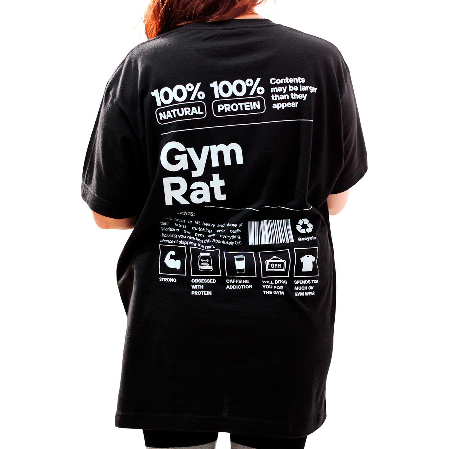 Playera oversize unisex gymrat oficial