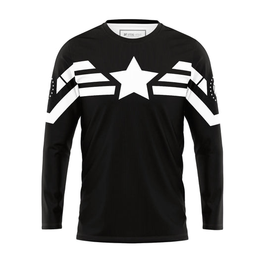 Captain America black long sleeve