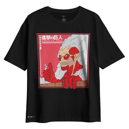 Playera oversize Attack on Titan Thumbs Up