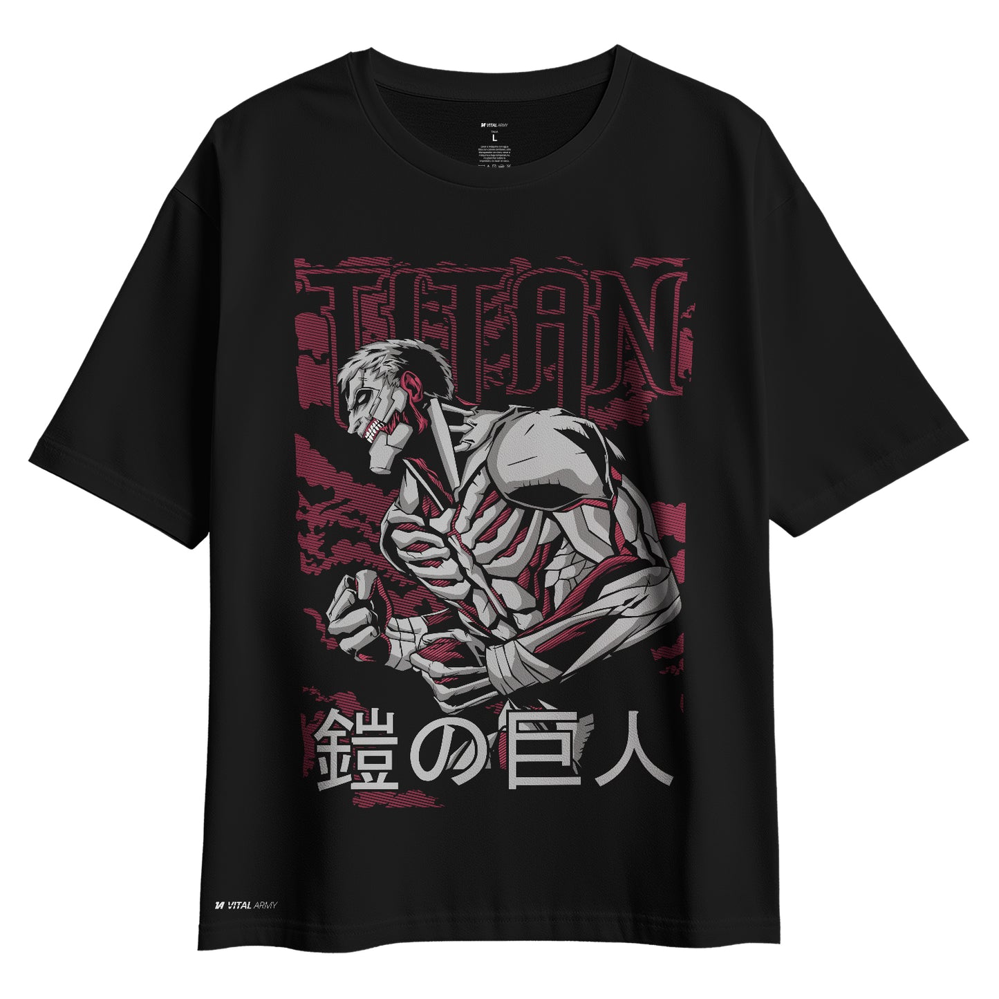 Playera oversize Attack on Titan el Titan Variante 2