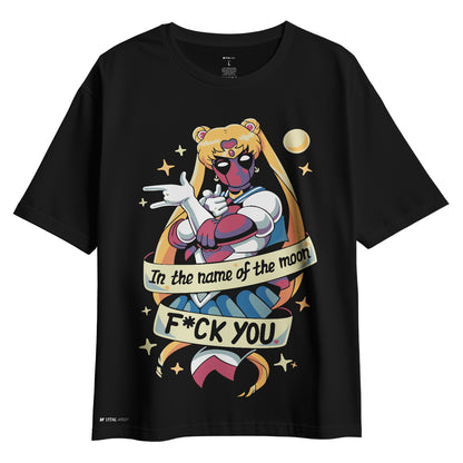 Playera oversize Sailor Moon ft Deadpool