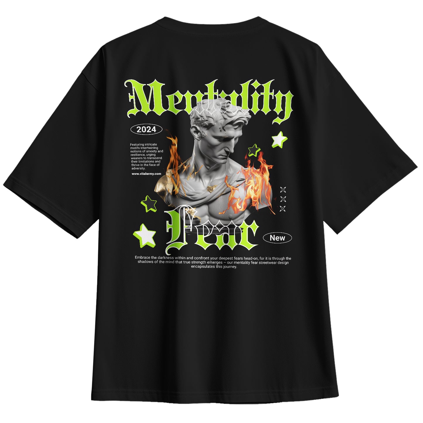 Playera Oversize Mentality Fear