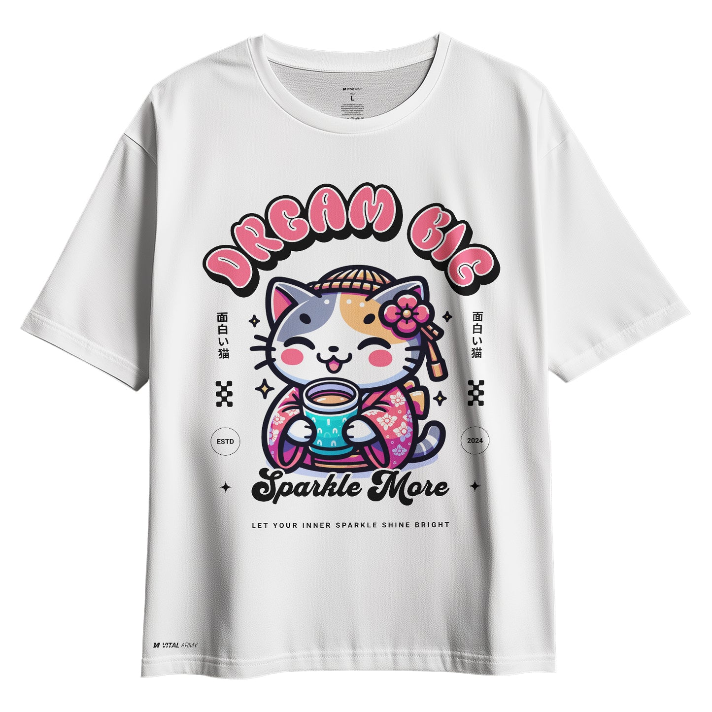 Playera Oversize Michi Sueña en Grande Tokio Japón