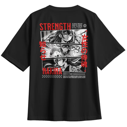 Playera Oversize Fuerza Anime Manga Japón