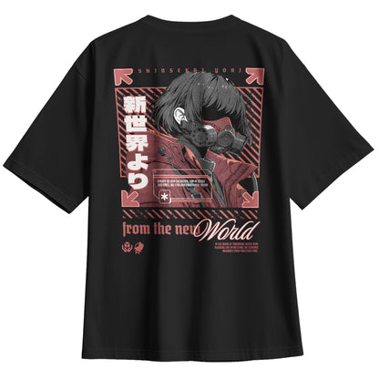 Playera Oversize Anime del Nuevo Mundo Japón