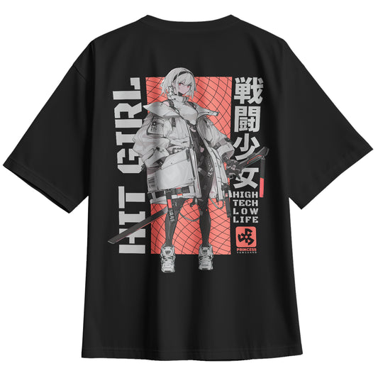 Playera Oversize Hitgirl Japón Anime