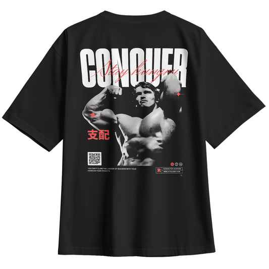 Playera Oversize Conquer Arnold Schwarzenegger