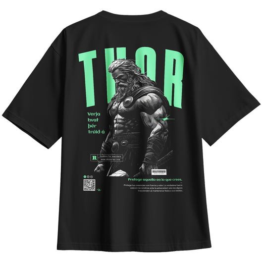 Playera Oversize Nórdicos Dios Thor