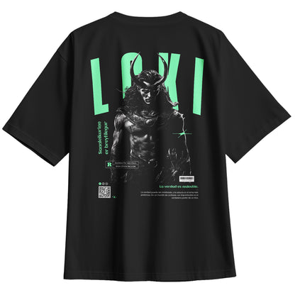 Playera Oversize Nórdicos Dios Loki