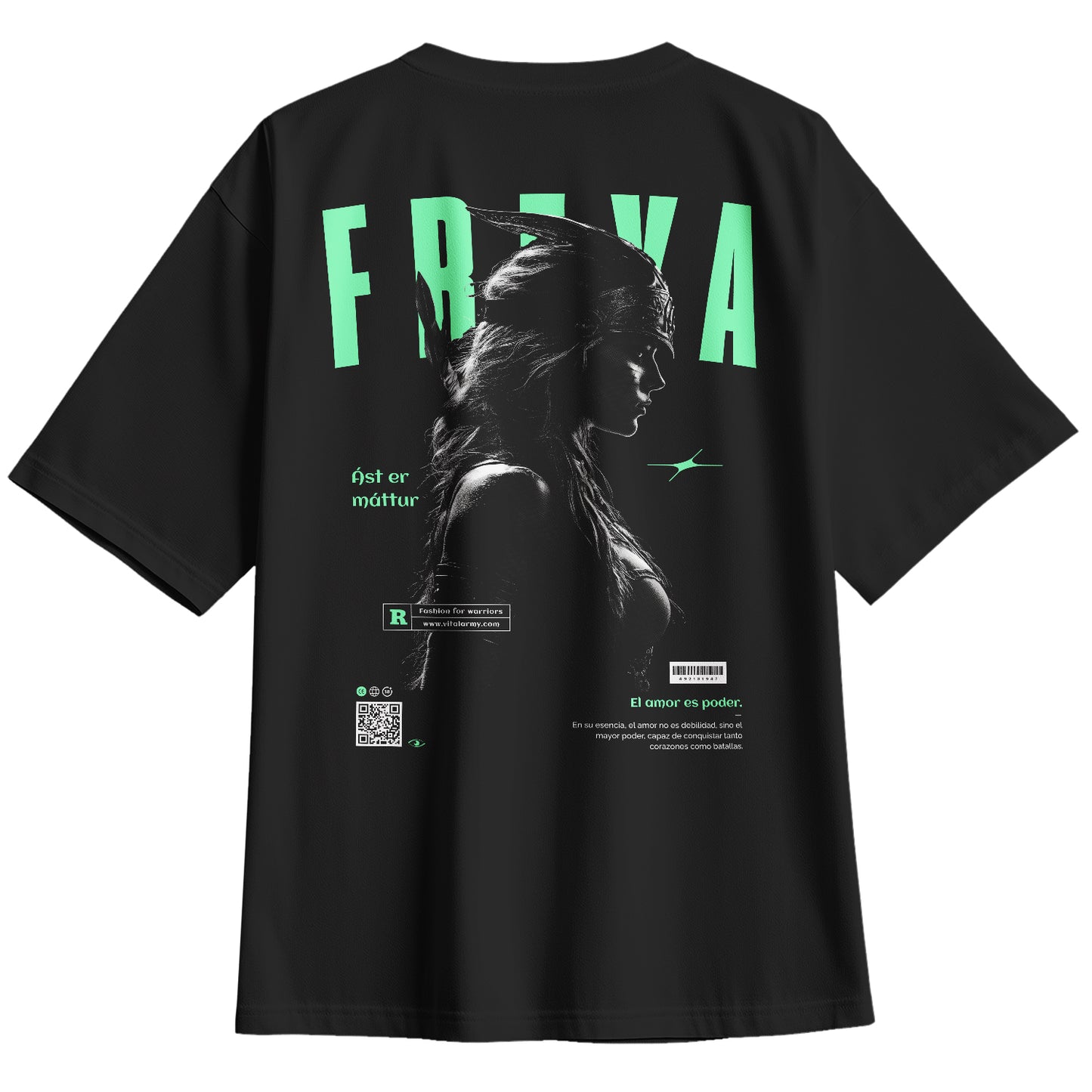 Playera Oversize Nórdicos Diosa Freya