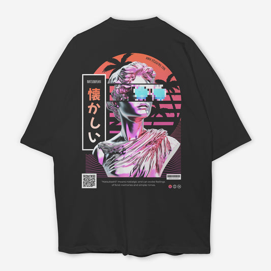 Playera Full Oversize Retro Wave Natsukashii Japón