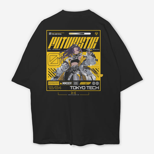 Playera Full Oversize Futuristic Tokyo Tech