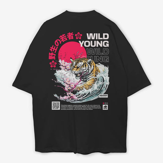 Playera Full Oversize Japón Wild Young