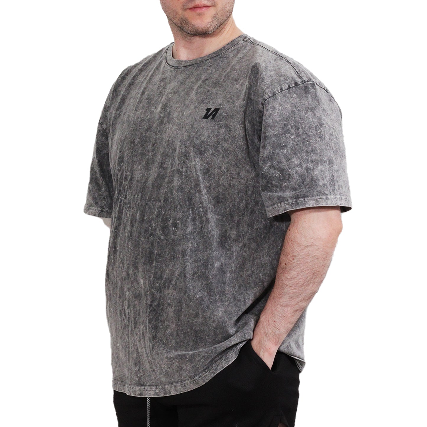 Playera Oversize Basics Silver Wash